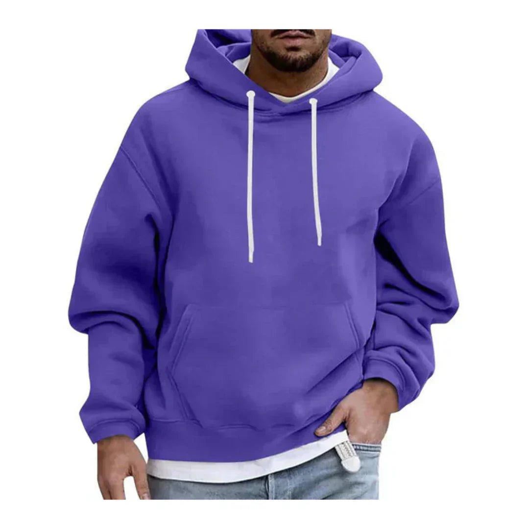 Herren-hoodie mit kapuze und kängurutasche