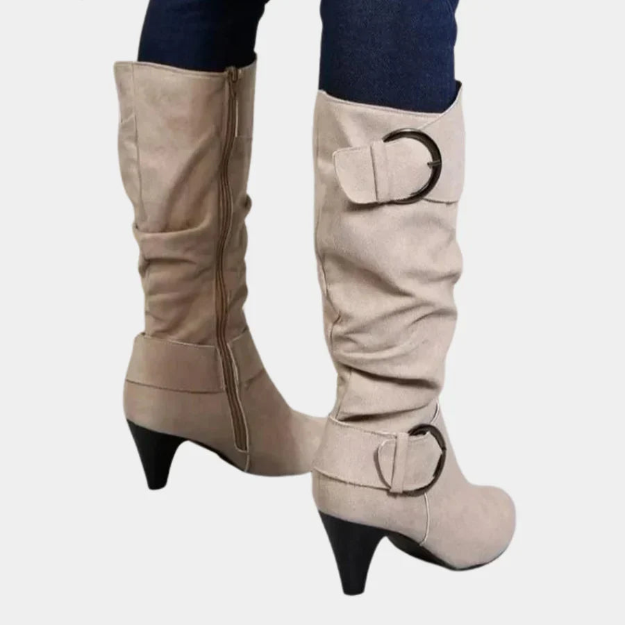 Modische kniehohe stiefel für frauen