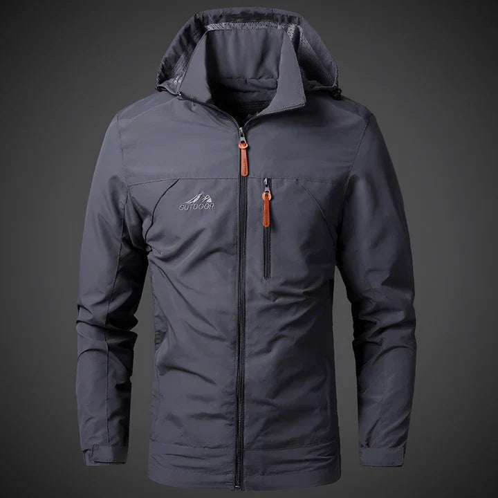 Wasserdichte und winddichte outdoorjacke für herren