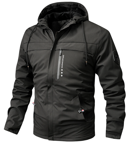 Christopher - gothic schwarzer kapuzenpullover