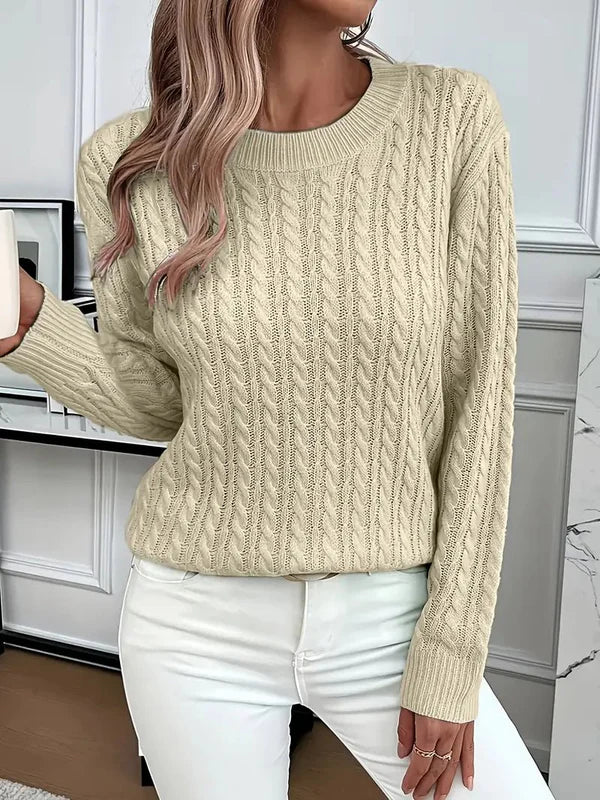 Elvira – kuscheliger herbstpullover aus weichem strickstoff