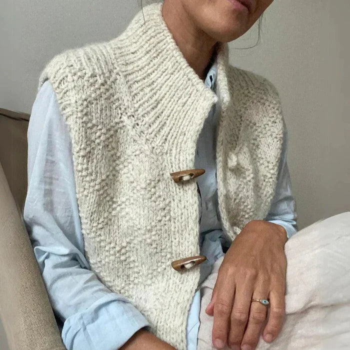 Mason – basic sleeveless vest in schlichtem design