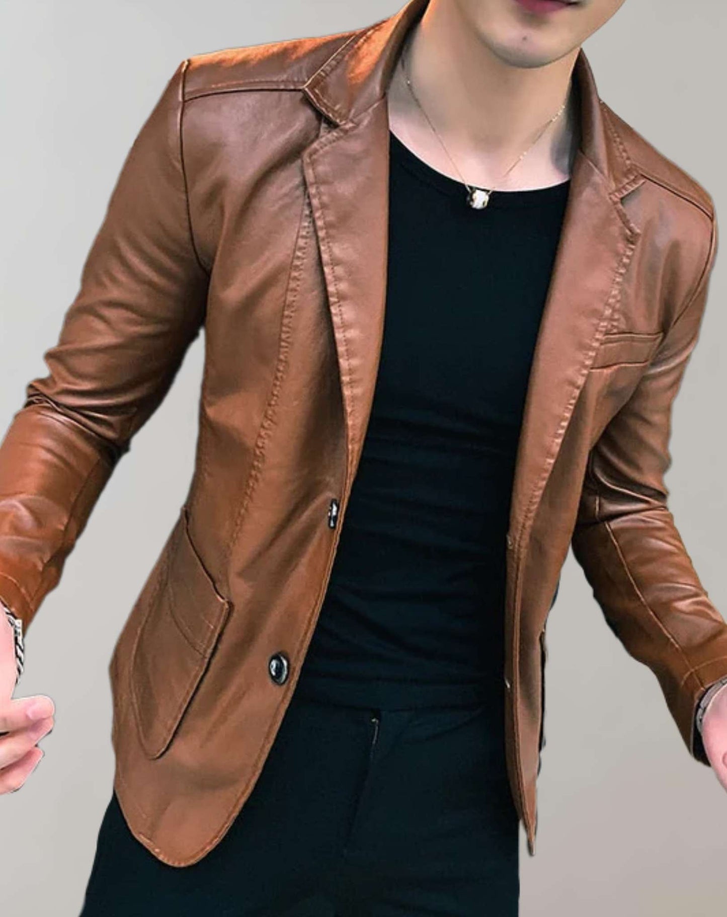 Turner – lässige lederjacke für herren