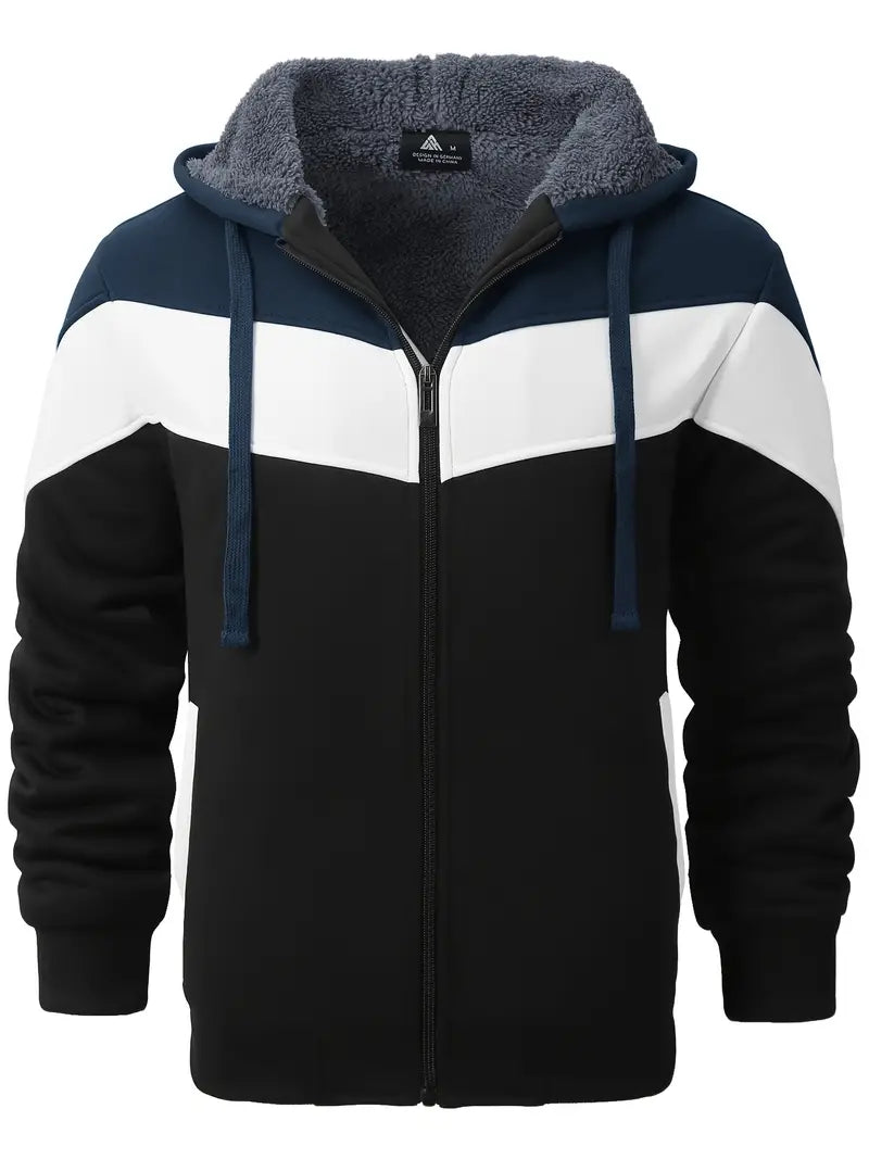 Christopher - warm gefütterter kapuzenpullover für herren