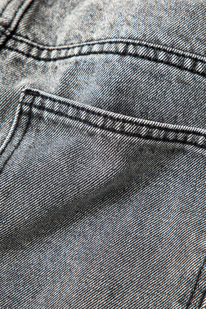 Cornelia damenjeans mit asymmetrischem bund – moderner high-waist fit
