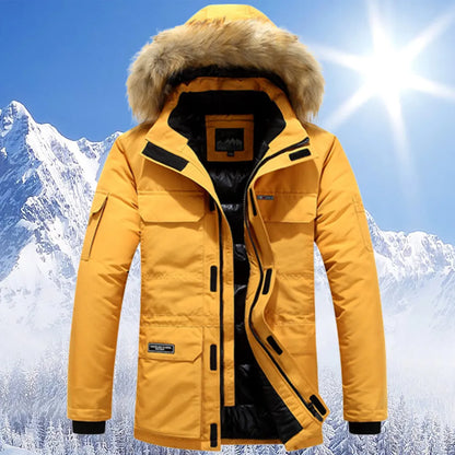 Tom -winterjacke mit fellkapuze