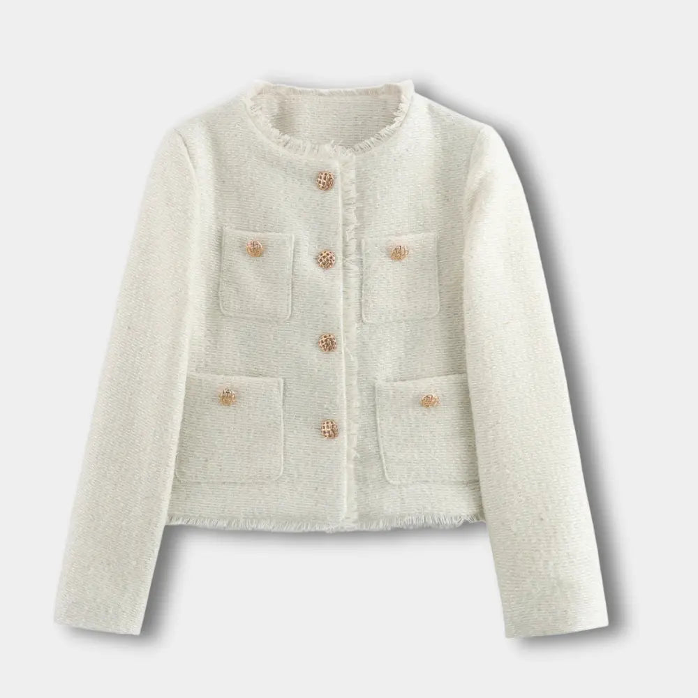 Ariane | Übergangsjacke mit Klappentaschen und strukturierter Optik für Frauen