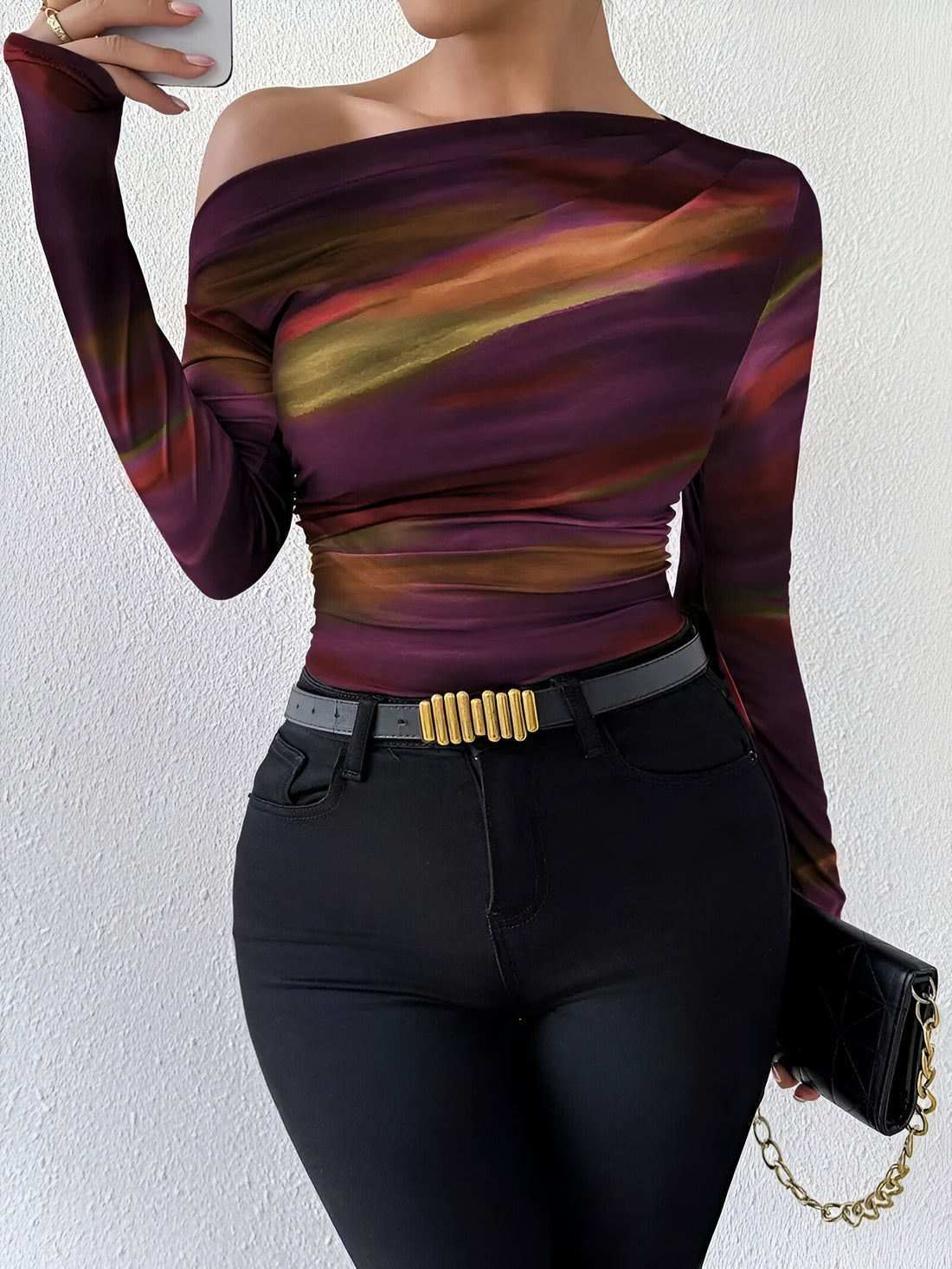 Ivelisse | elegantes lässiges langarm-t-shirt