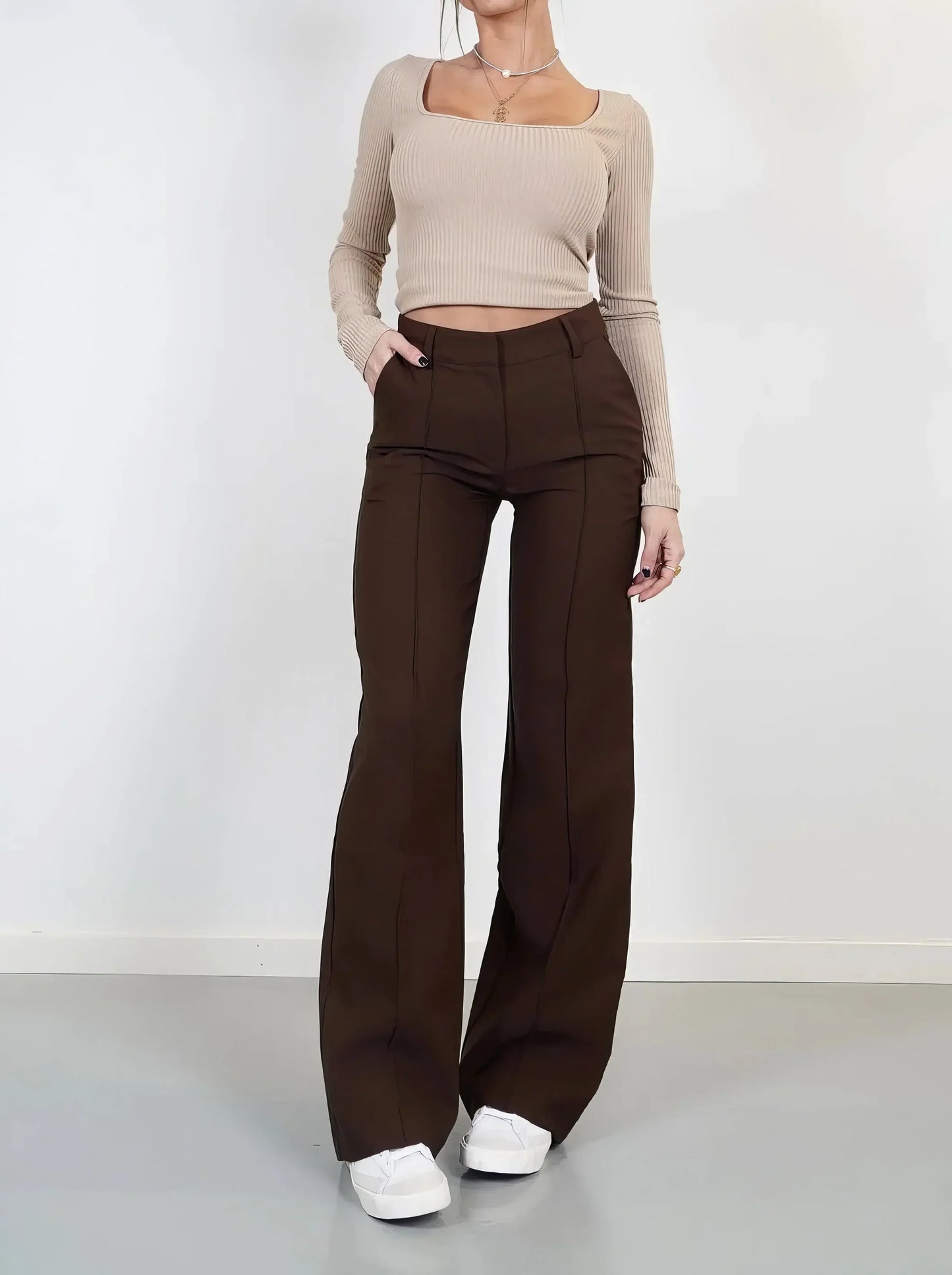 High-waisted chic hosen – elegante damenhose mit hohem bund