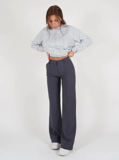 High-waisted chic hosen – elegante damenhose mit hohem bund