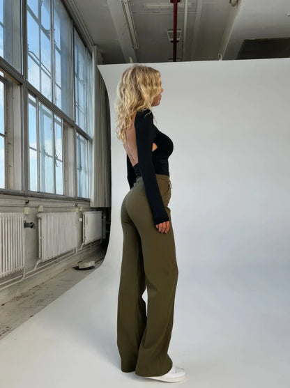 High-waisted chic hosen – elegante damenhose mit hohem bund