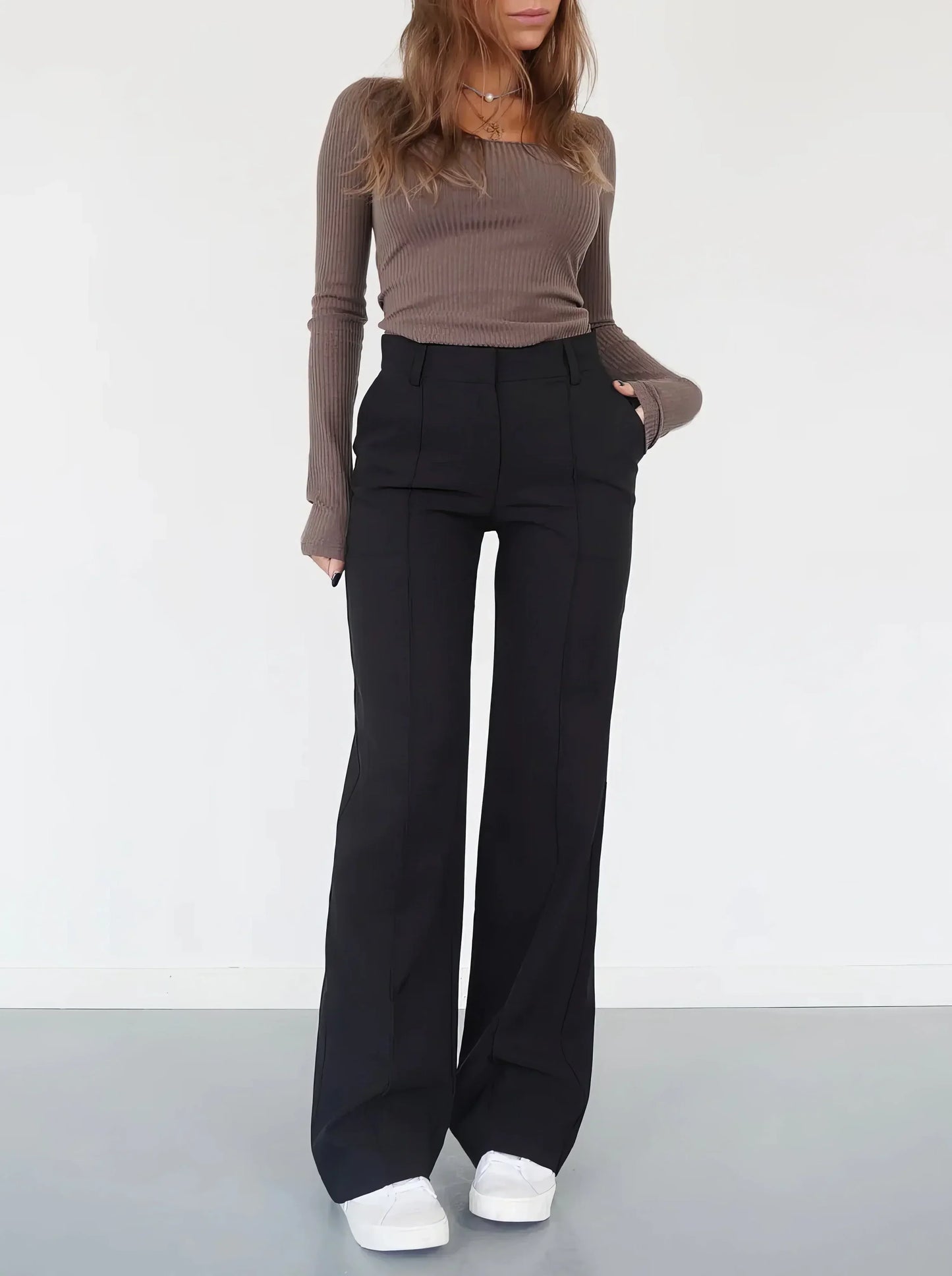 High-waisted chic hosen – elegante damenhose mit hohem bund