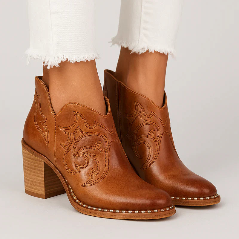 Criselda western-ankle-boots aus veganem leder – damen