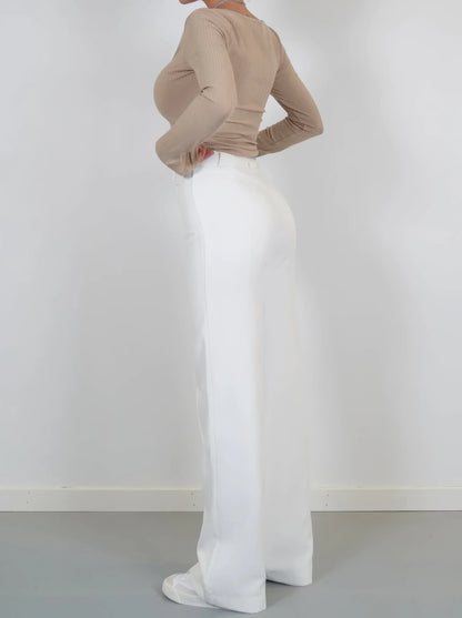 High-waisted chic hosen – elegante damenhose mit hohem bund