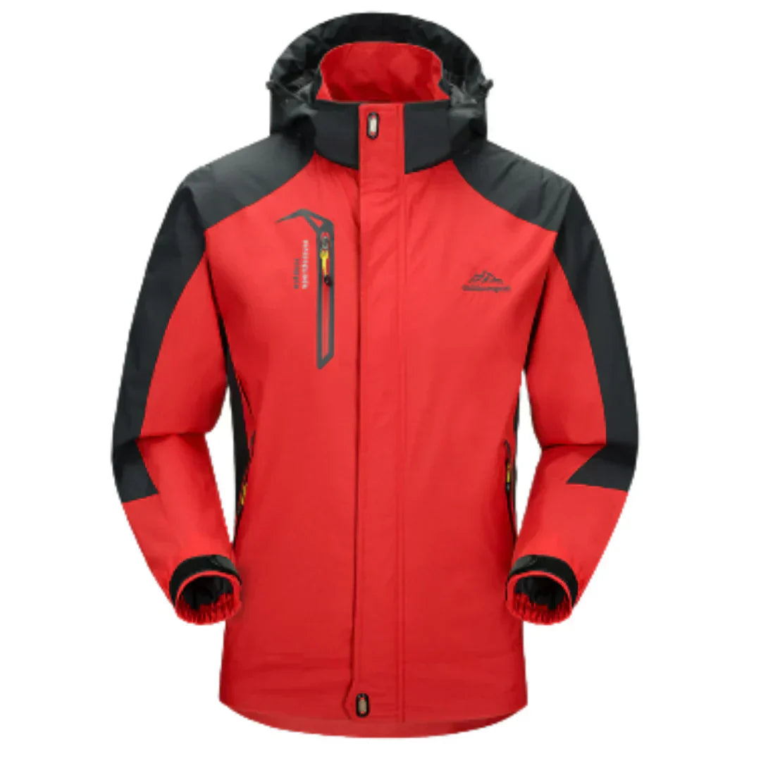 Herren outdoor-winterjacke mit kapuze – wetterbeständig & warm