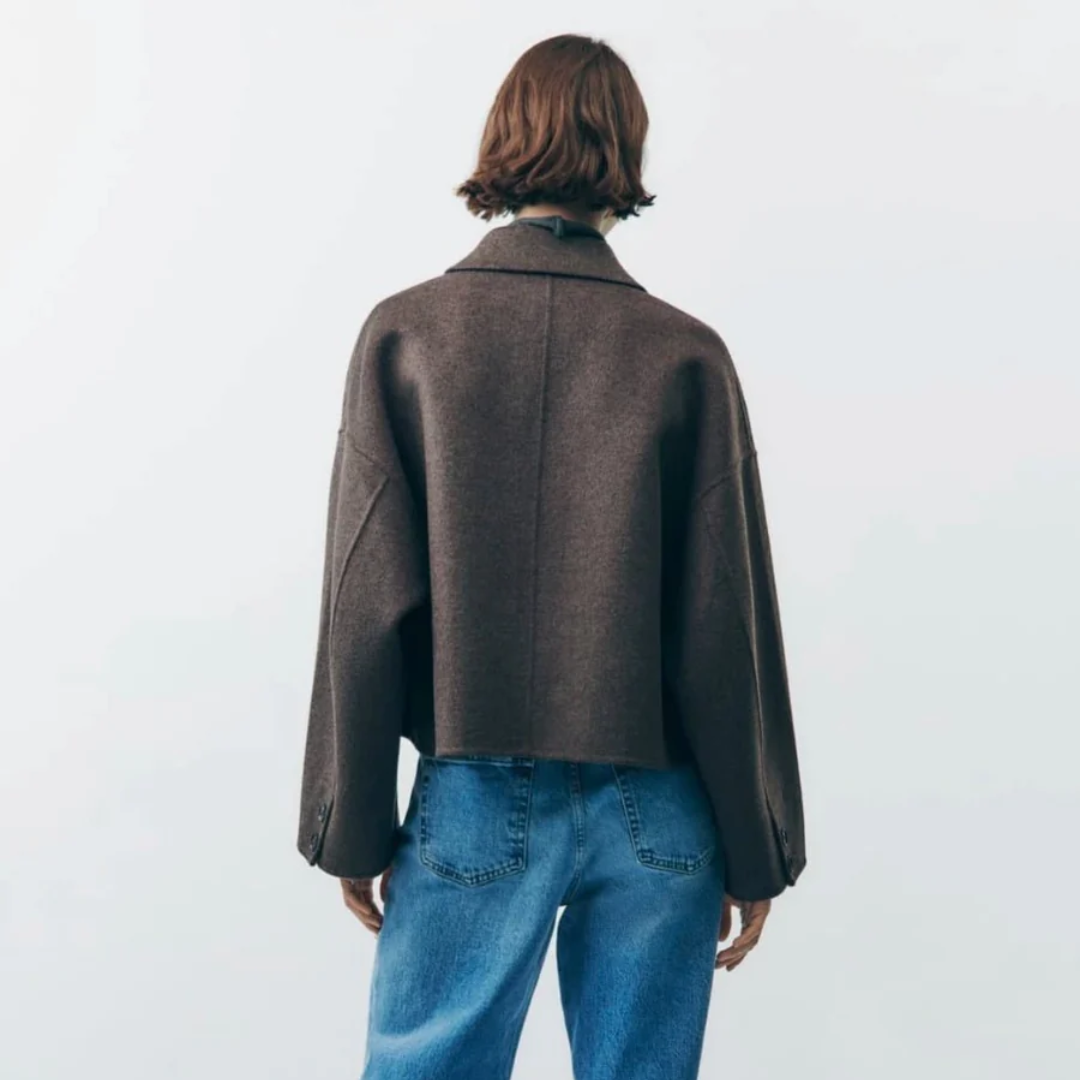 Colby | Mantel oversize mit Knöpfen und Wärme für Frauen