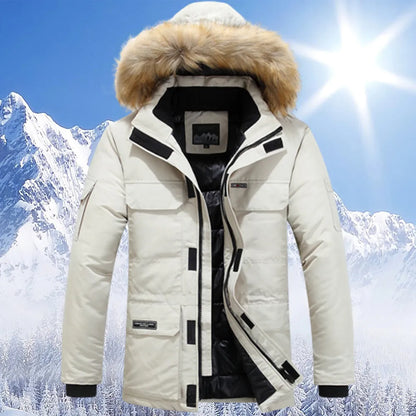 Tom -winterjacke mit fellkapuze