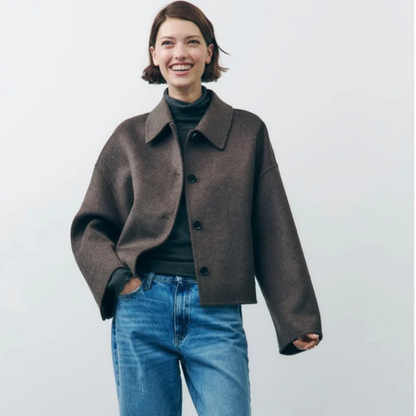 Colby | Mantel oversize mit Knöpfen und Wärme für Frauen