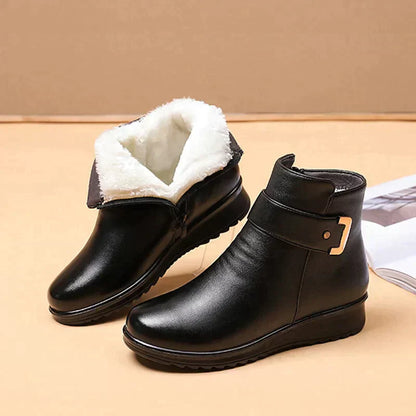 Damen orthopädische lederstiefel warm und bequem