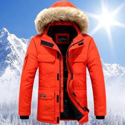 Tom -winterjacke mit fellkapuze