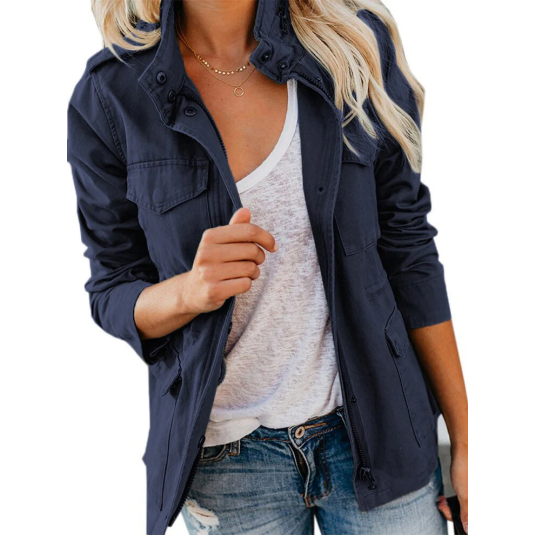 Myra | Zeitgemäße Jacke mit Reißverschluss für Frauen