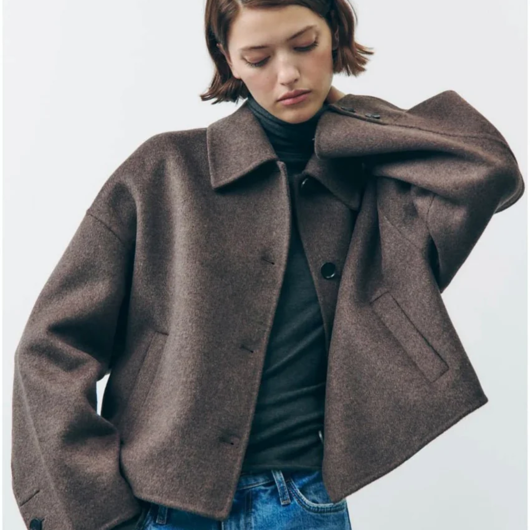 Colby | Mantel oversize mit Knöpfen und Wärme für Frauen