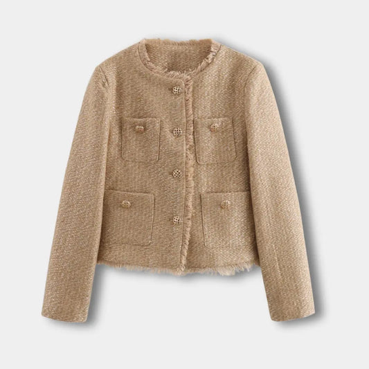 Ariane | Übergangsjacke mit Klappentaschen und strukturierter Optik für Frauen