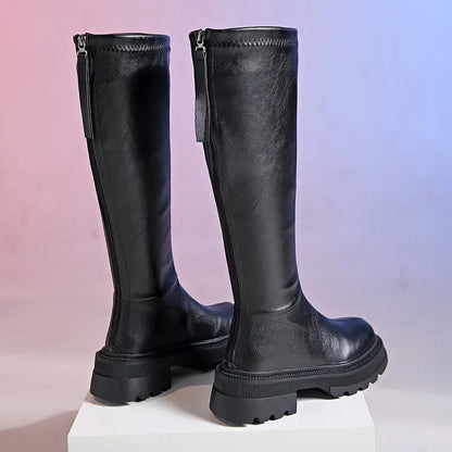 Stylisch - vielseitige stiefel mit schmaler passform und reißverschluss