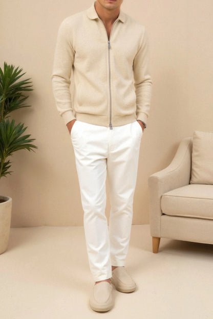 Elegante herrenjacke von Giovanni in beige