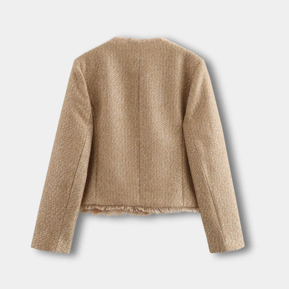 Ariane | Übergangsjacke mit Klappentaschen und strukturierter Optik für Frauen