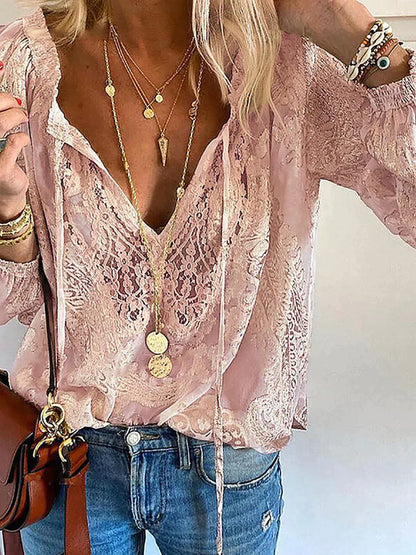 Scholz | Bluse einzigartiges Spitzen-Design für Frauen