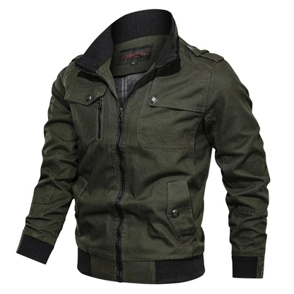 Klassische ubergangsjacke mit stehkragen – herren