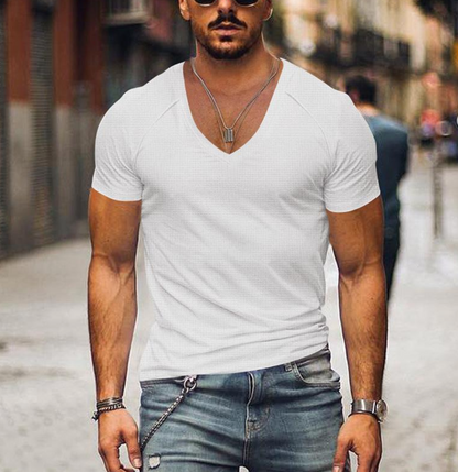 Lehmann | T-Shirt Herren V-Ausschnitt Design für Männer