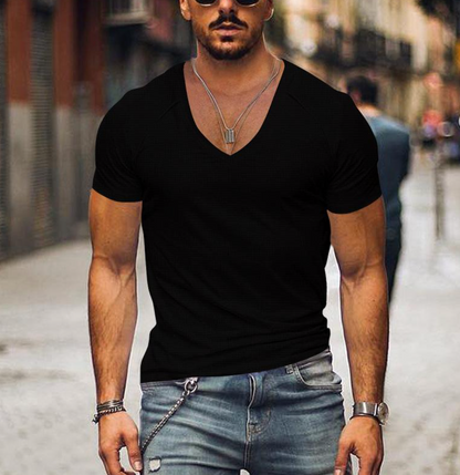 Lehmann | T-Shirt Herren V-Ausschnitt Design für Männer