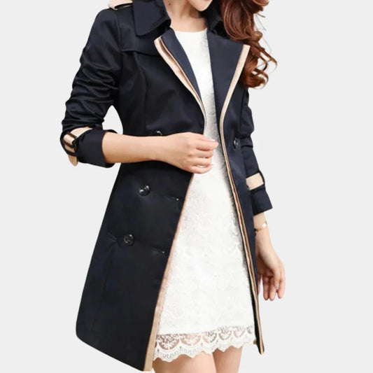 Eleganter damen-trenchcoat für einen raffinierten look