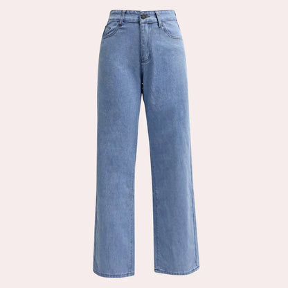 Emma high-waist straight-leg jeans