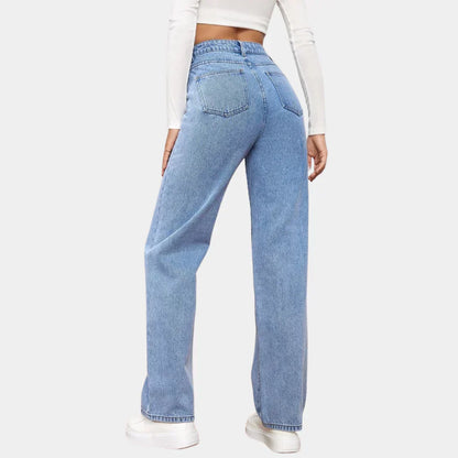 Emma high-waist straight-leg jeans