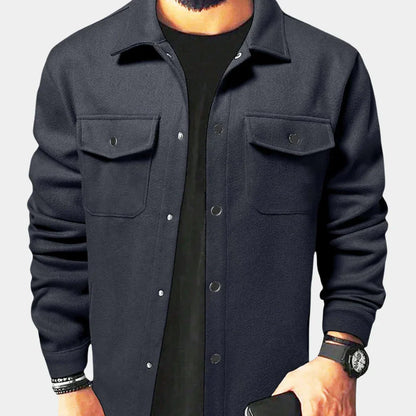 Herren-jacke mit knopfleiste – herren