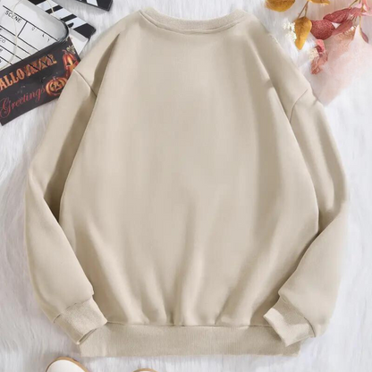 Kinga - halloween-sweatshirt für frauen mit gruseligem hundeaufdruck