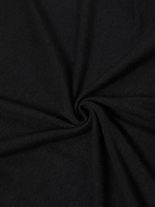 Zoe - modernes maxikleid in tiefschwarz