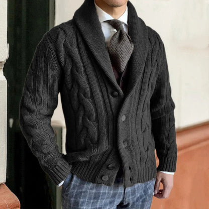 Wiley | Eleganter, warmer Strickcardigan für Herren im Herbst
