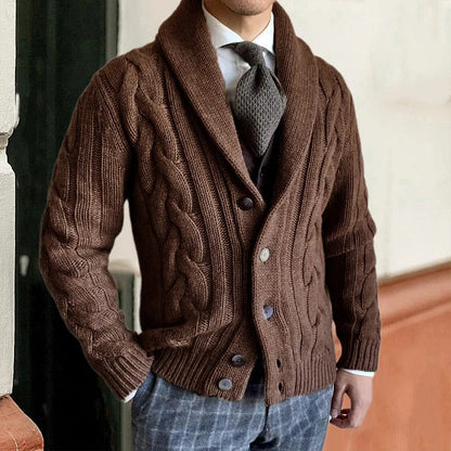 Wiley | Eleganter, warmer Strickcardigan für Herren im Herbst