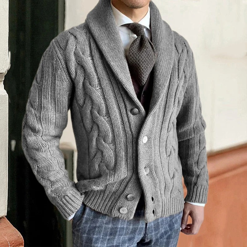 Wiley | Eleganter, warmer Strickcardigan für Herren im Herbst