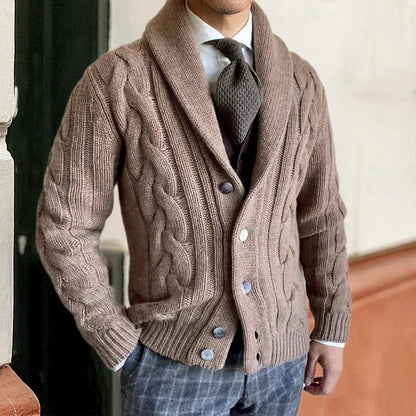 Wiley | Eleganter, warmer Strickcardigan für Herren im Herbst