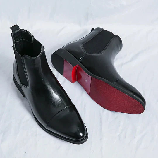 Camille – elegante chelsea-stiefel in edlem braunton