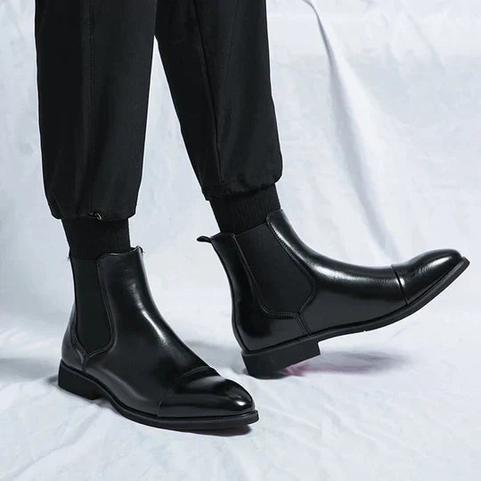 Camille – elegante chelsea-stiefel in edlem braunton