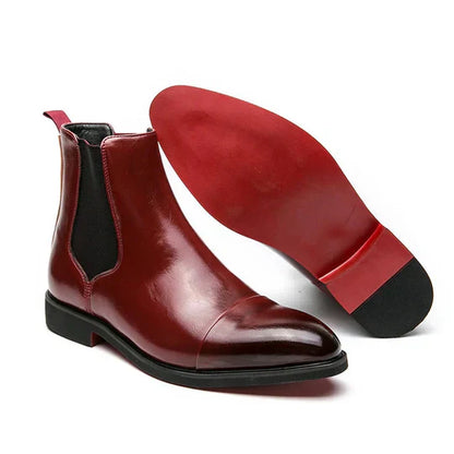 Camille – elegante chelsea-stiefel in edlem braunton