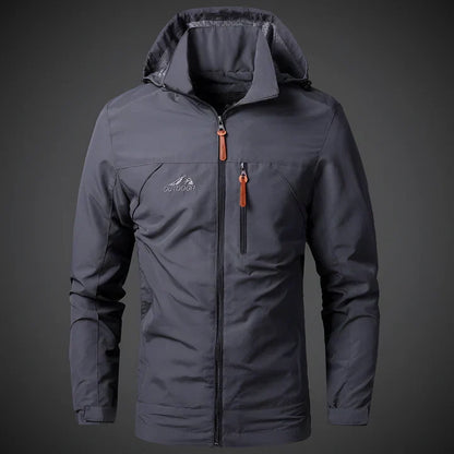 Wasserdichte und winddichte outdoorjacke für herren