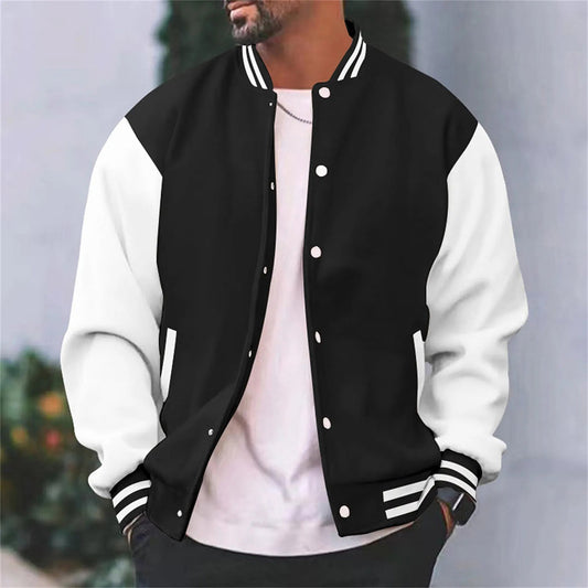 Maximilan | Collegejacke mit Farbkontrast für Männer