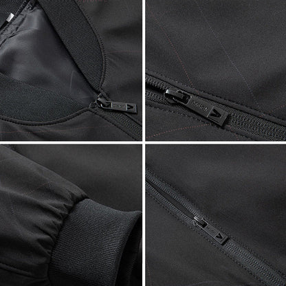 Herren bomberjacke mit reißverschluss – klassischer streetwear-look